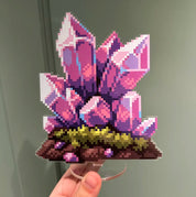 Pink Crystal Acrylic Stand