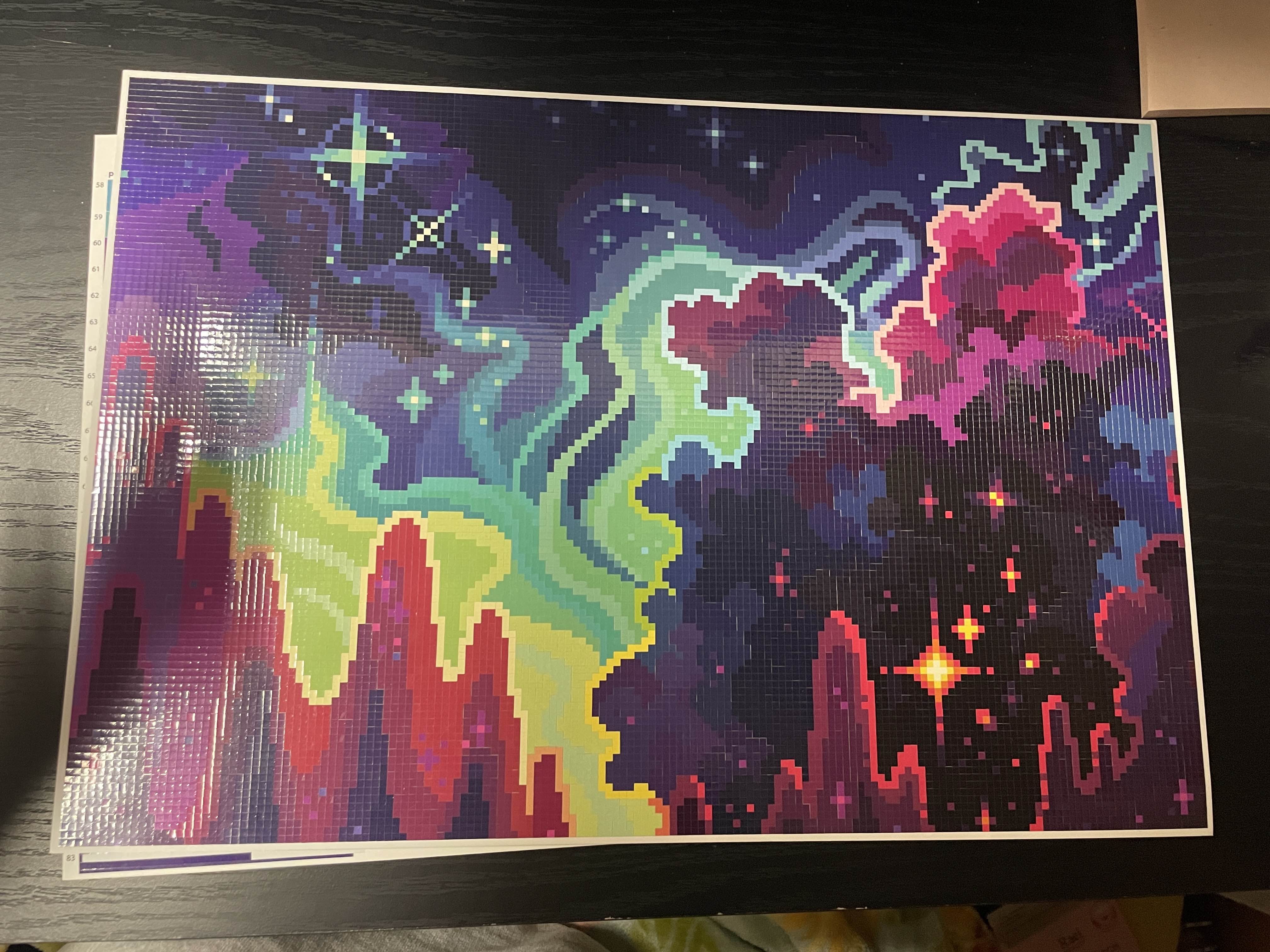 pixyls シールアート 大サイズ Celestial Large Canvas by 8pxl | Pixel Art Sticker by Number