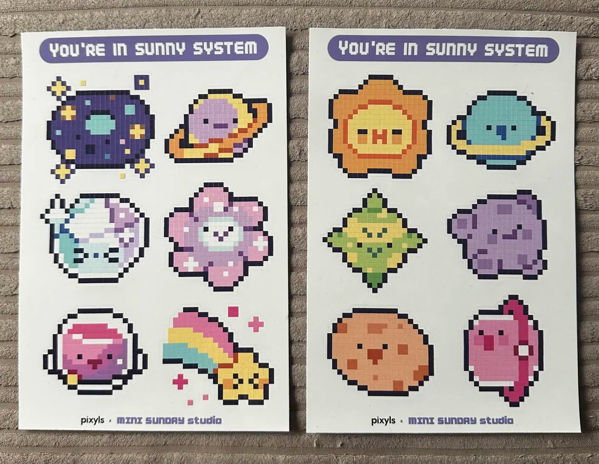 You're in Sunny System Sticker Sheet