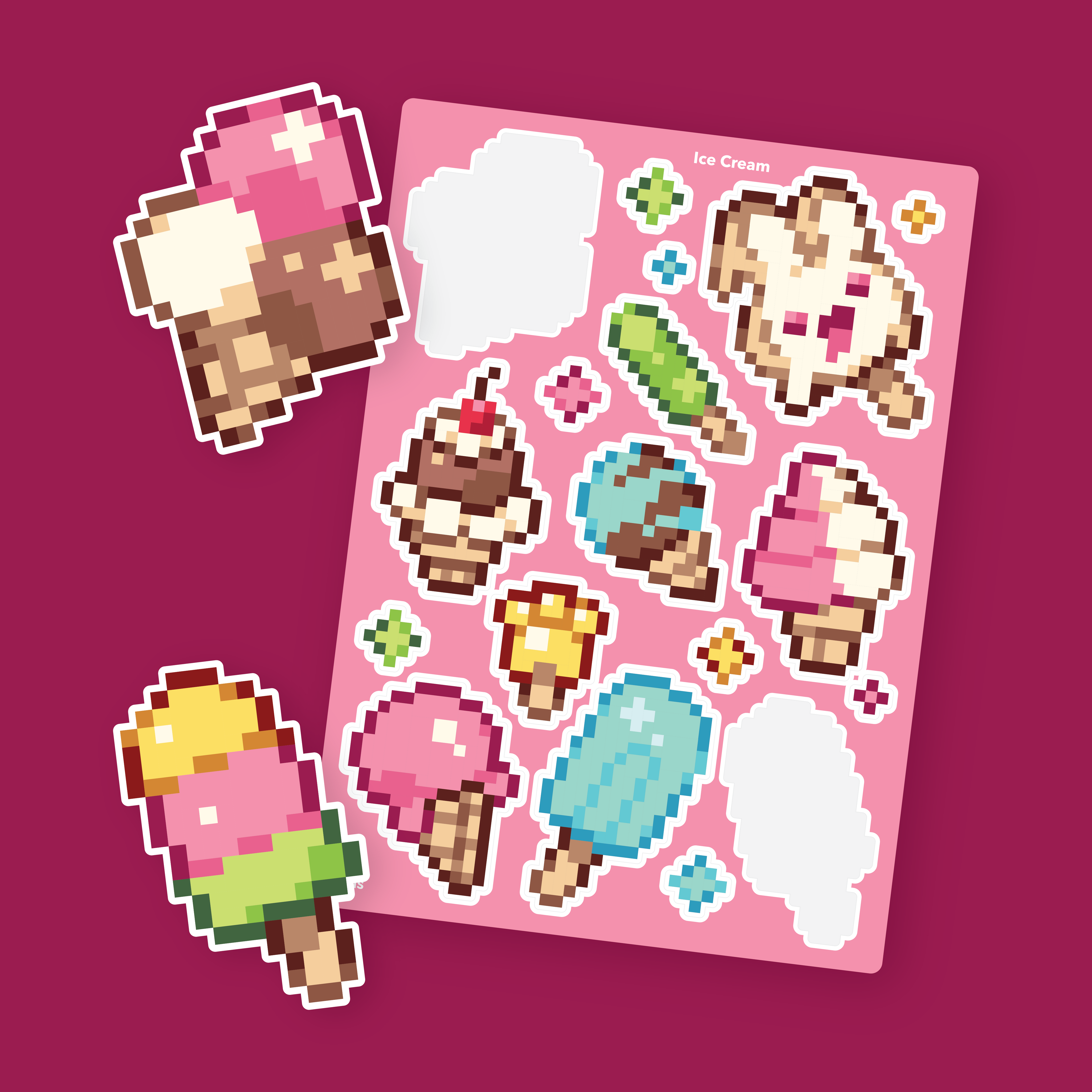 Ice Cream Sticker Sheet