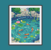 Koi Pond Canvas