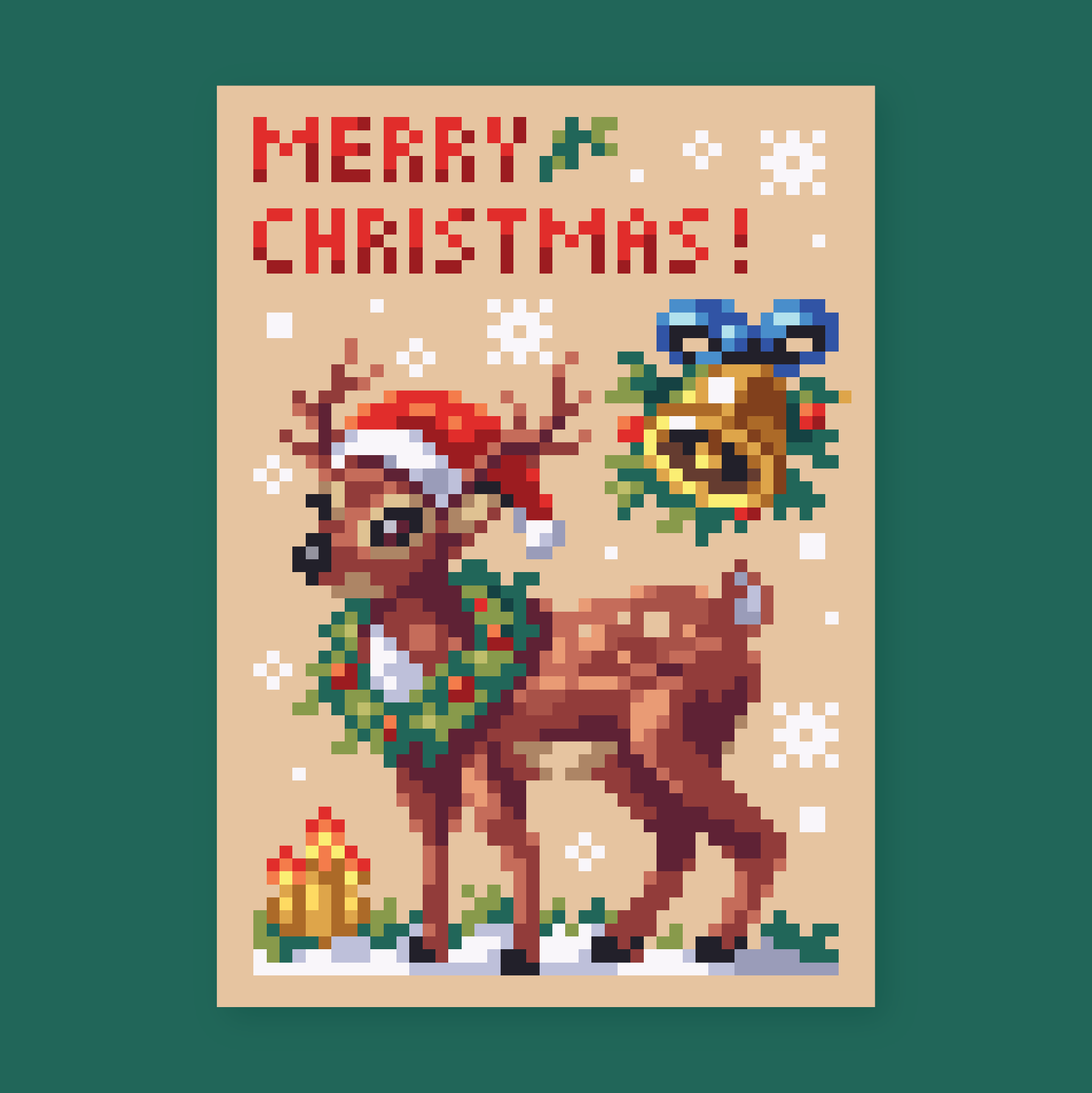 Merry Christmas Greeting Card
