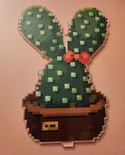 Bunny Cactus Acrylic Stand