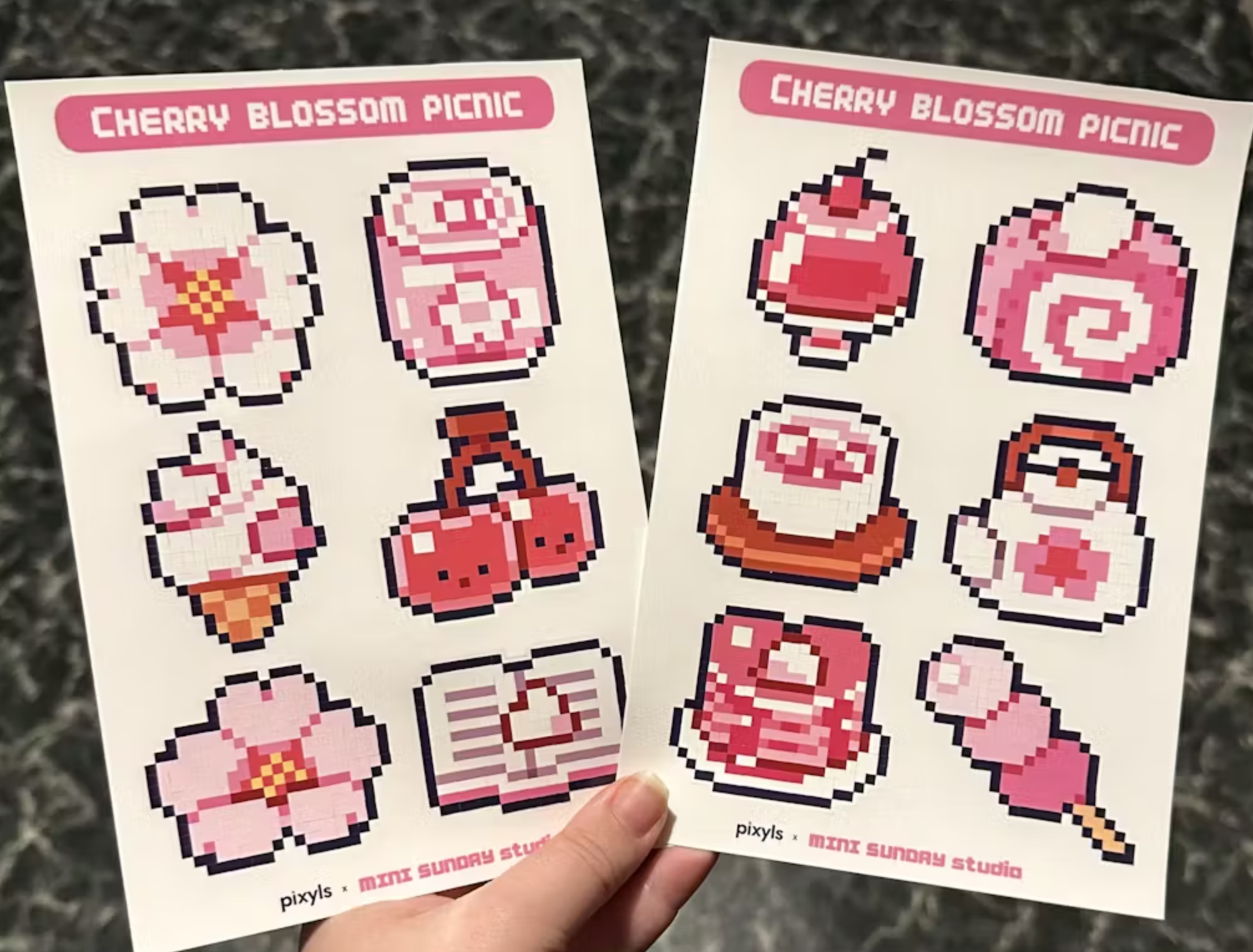 Cherry Blossom Picnic Sticker Sheet