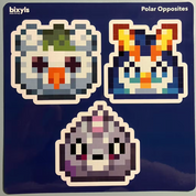 Polar Opposites Bixyls Sticker Sheet