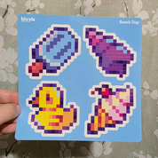 Beach Day Bixyls Sticker Sheet