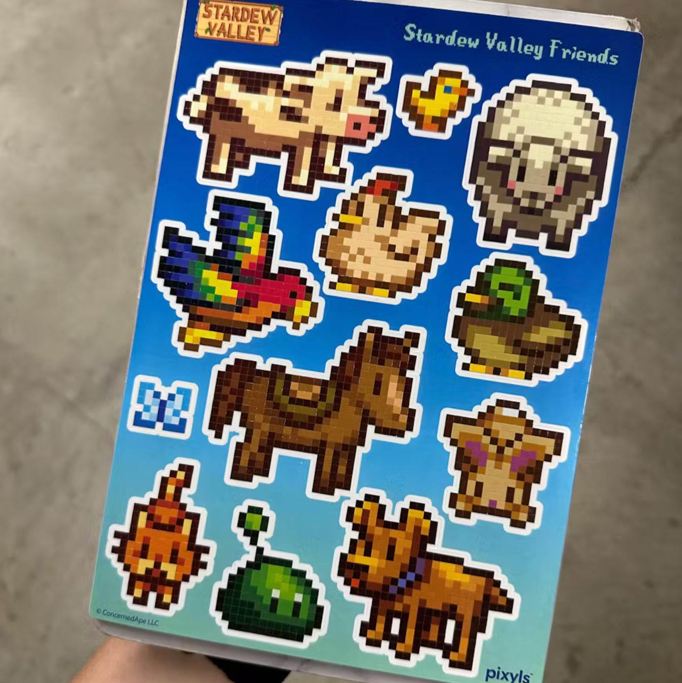 Stardew Valley Friends Sticker Sheet