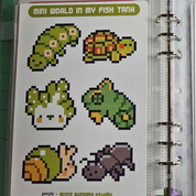 Mini World in My Fish Tank Sticker Sheet