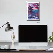 Snow Forest Temple Canvas