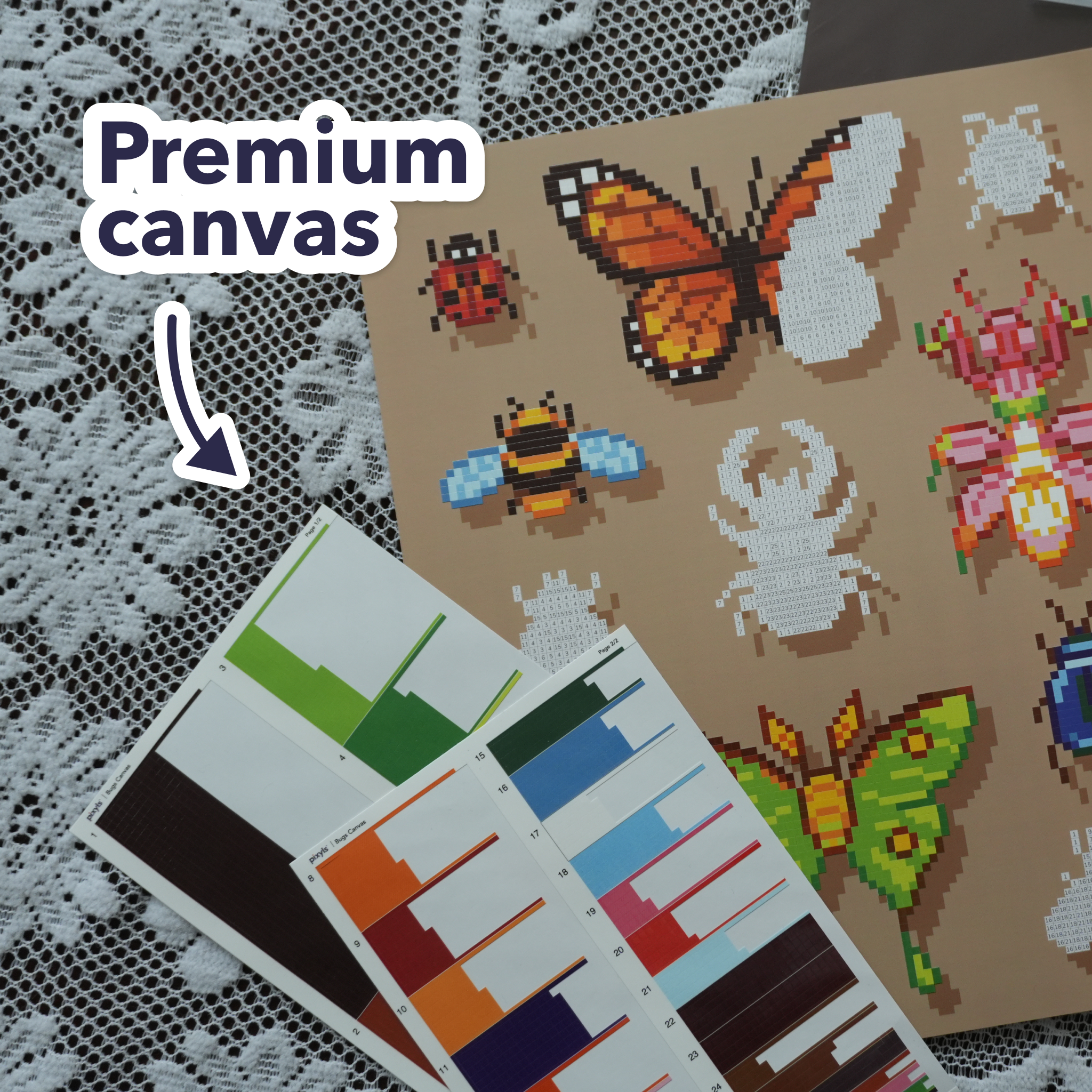 Pixyls Sticker by Number Canvases