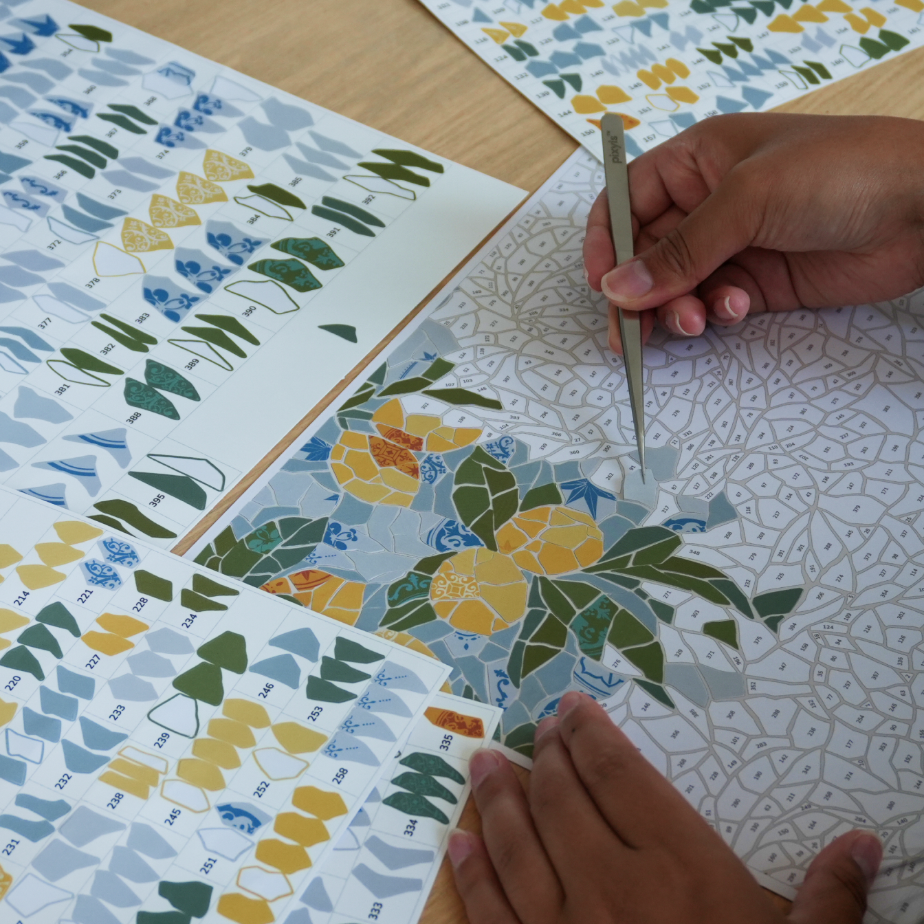 Citrus Mosaic Garden Canvas