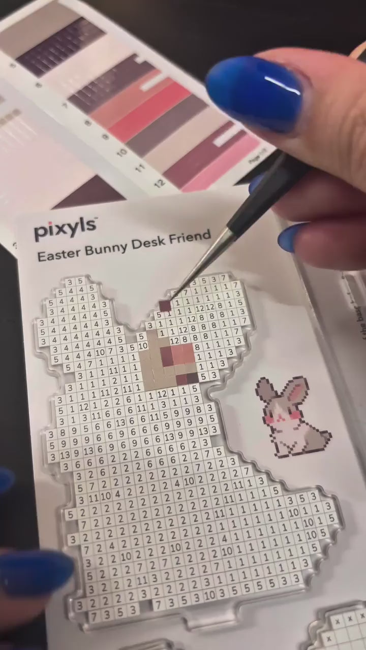 The Easter Bunny & DIY Easter Egg Desk Friend comes with two completely customizable eggs! What will you create? 🐰🐣🩷🥚 They’re yours this Friday at 1PM EST!

#pixyls #pixelart #cuteart #bunny #easter #stickers #stickeart #satisfyingvideo #satisfying #art #pixels #pixel #sticker #diy #craft #crafting