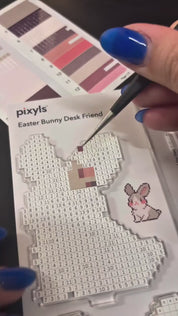 The Easter Bunny & DIY Easter Egg Desk Friend comes with two completely customizable eggs! What will you create? 🐰🐣🩷🥚 They’re yours this Friday at 1PM EST!

#pixyls #pixelart #cuteart #bunny #easter #stickers #stickeart #satisfyingvideo #satisfying #art #pixels #pixel #sticker #diy #craft #crafting